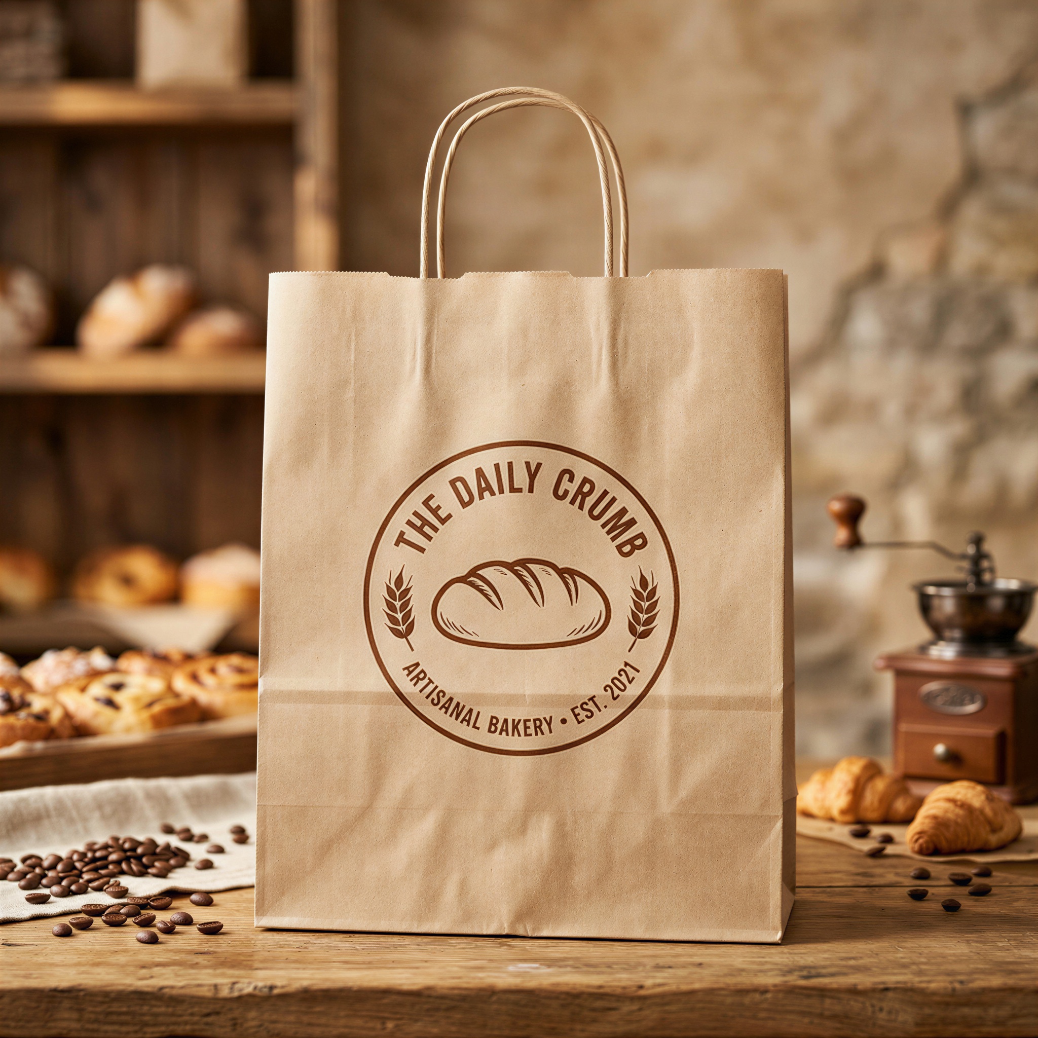 Kraft Twist Handle Bag